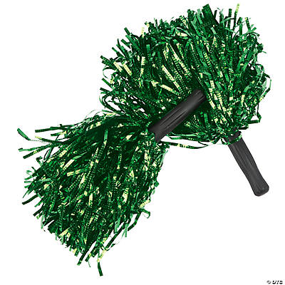 Pom Poms Cheerleading Metal Foil Cheerleading Pom Poms With Plastic Handles  Cheer Pom Poms Cy