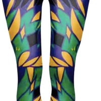 Mardi Gras "Wings" Leggings