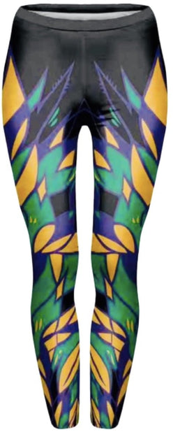 Mardi Gras "Wings" Leggings