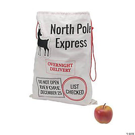 LARGE CANVAS CHRISTMAS BAG  1 ct. 