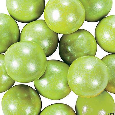 Large Shimmer Lime Green Gumballs 2lbs.