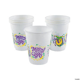 16 oz. Mardi Gras Disposable Cups 50 ct.