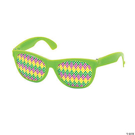 Mardi Gras Pinhole Glasses 12 ct.