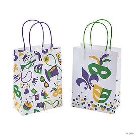 Medium Mardi Gras Craft Bag Assorted 12 ct.