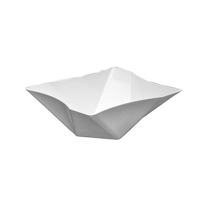 81 oz. Twisted Square Serving Bowls - White  1 CT.