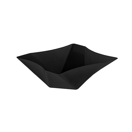 81 oz. Twisted Square Serving Bowls - Black   1 CT.