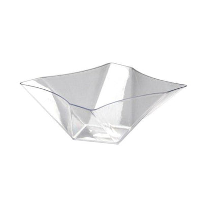 81 oz. Twisted Square Serving Bowls - Clear  1 CT.