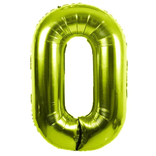 34" GREEN NUMBER MYLAR/FOIL BALLOON