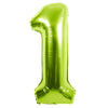 34" GREEN NUMBER MYLAR/FOIL BALLOON