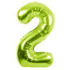 34" GREEN NUMBER MYLAR/FOIL BALLOON