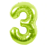 34" GREEN NUMBER MYLAR/FOIL BALLOON