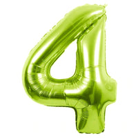 34" GREEN NUMBER MYLAR/FOIL BALLOON