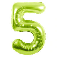 34" GREEN NUMBER MYLAR/FOIL BALLOON