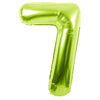 34" GREEN NUMBER MYLAR/FOIL BALLOON