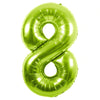 34" GREEN NUMBER MYLAR/FOIL BALLOON