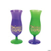 Plastic Mardi Gras Hurricane Cup 1 ct.