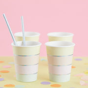 Ginger Ray Pastel Party Iridescent Foiled Paper Cups 8 ct. 