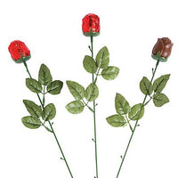 Foiled Wrapped Individual Chocolate Candy Roses