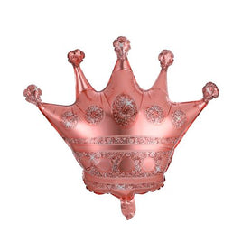29" Crown Balloon Rose Gold