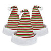 Striped Knit Santa Hat-Adult