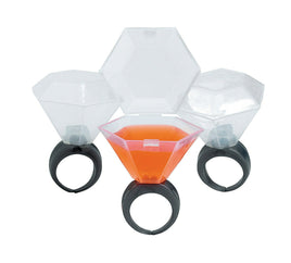 Plastic Wedding Ring Shot Glasses 12 ct.